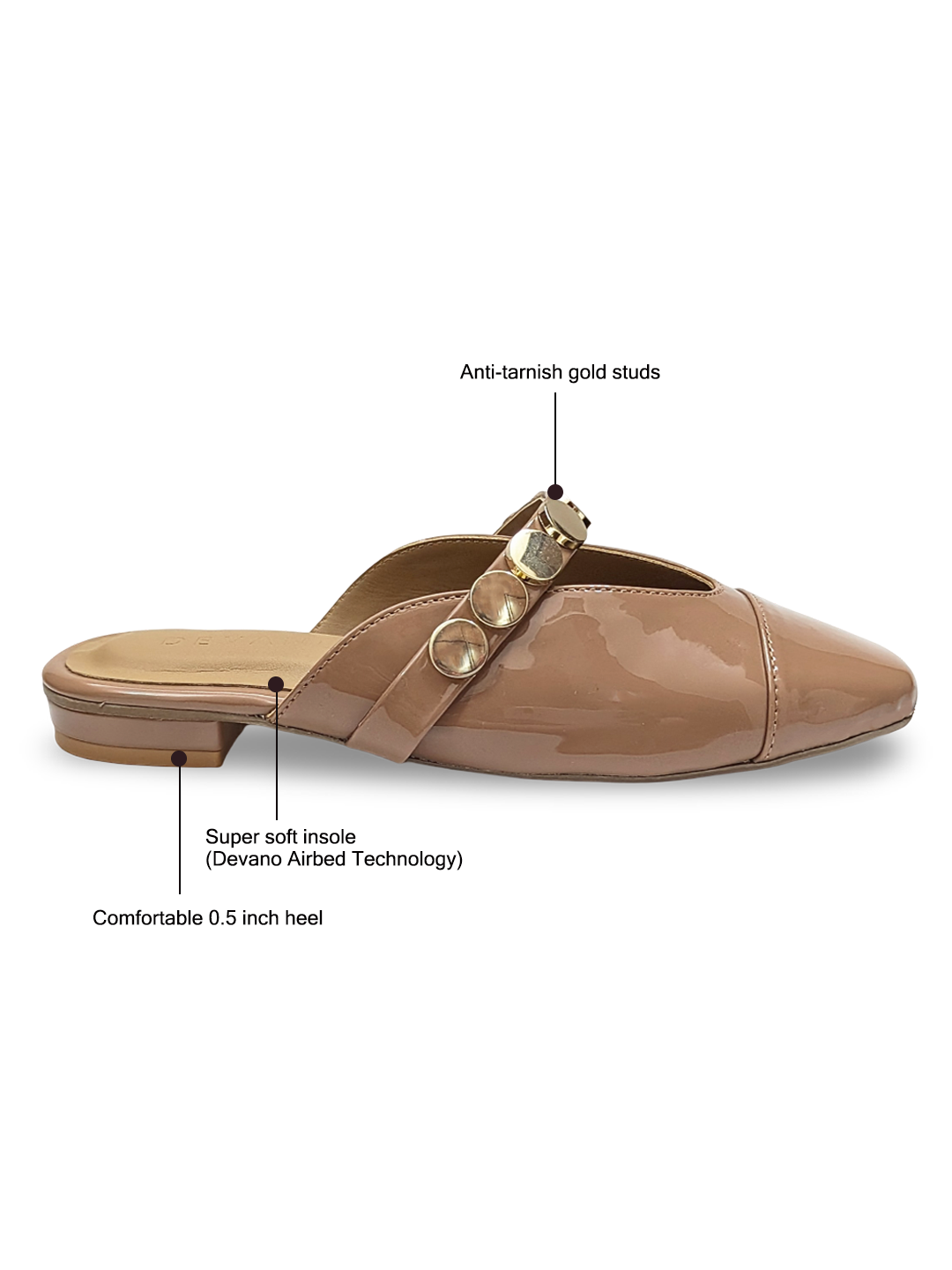 Bianca Mules Mocha Caramel