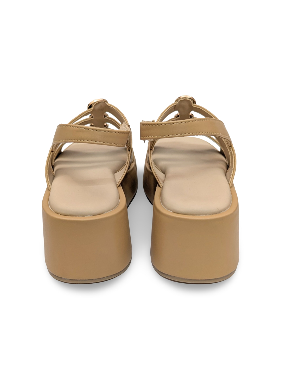 Suzy Puffy Stud Sandal Natural