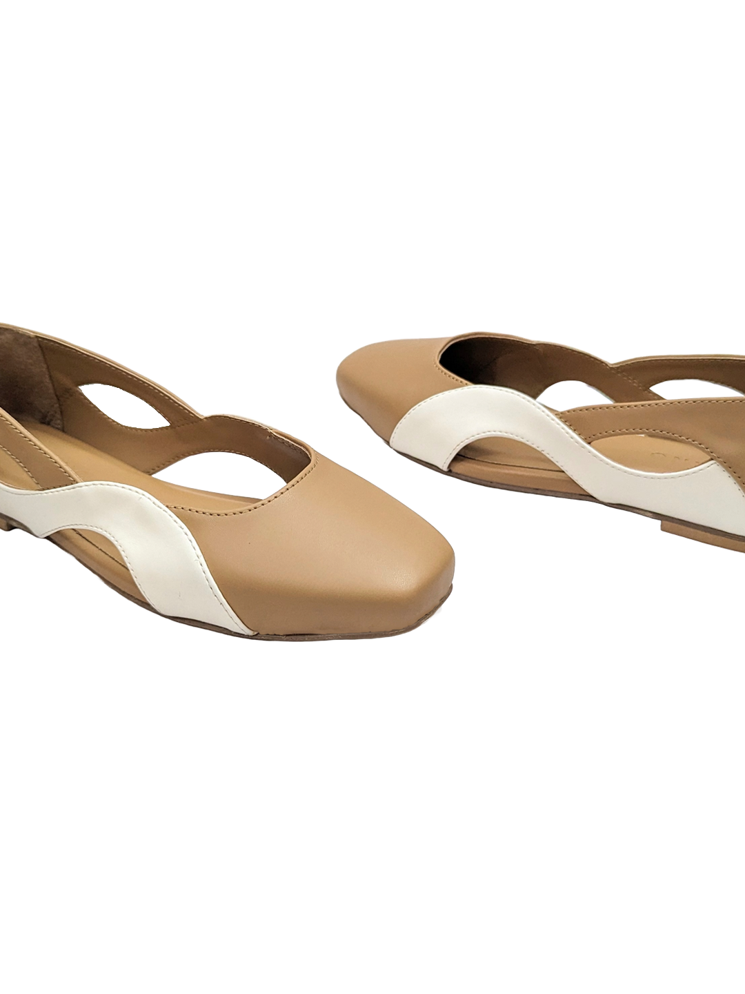 Wave Ballet Flats Caramel