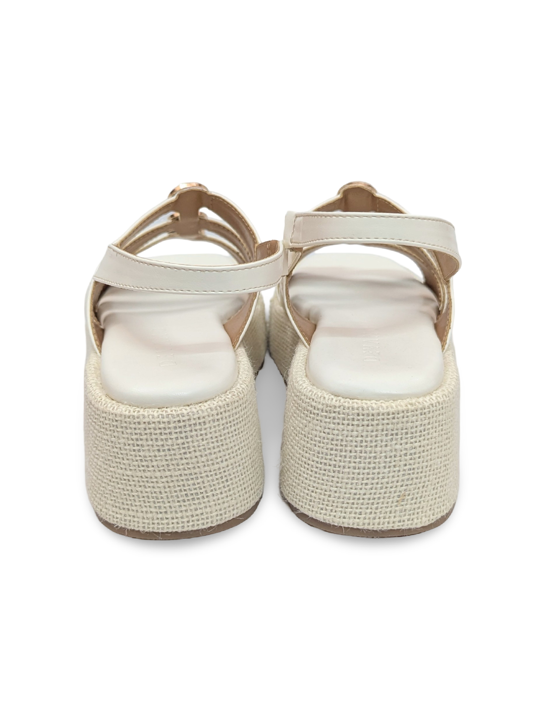 Suzy Puffy Stud Sandal Wicker White