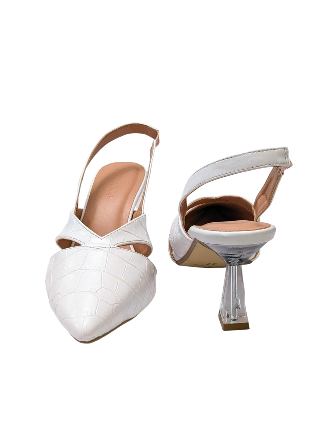 Cami Slingback Pumps Chalk White
