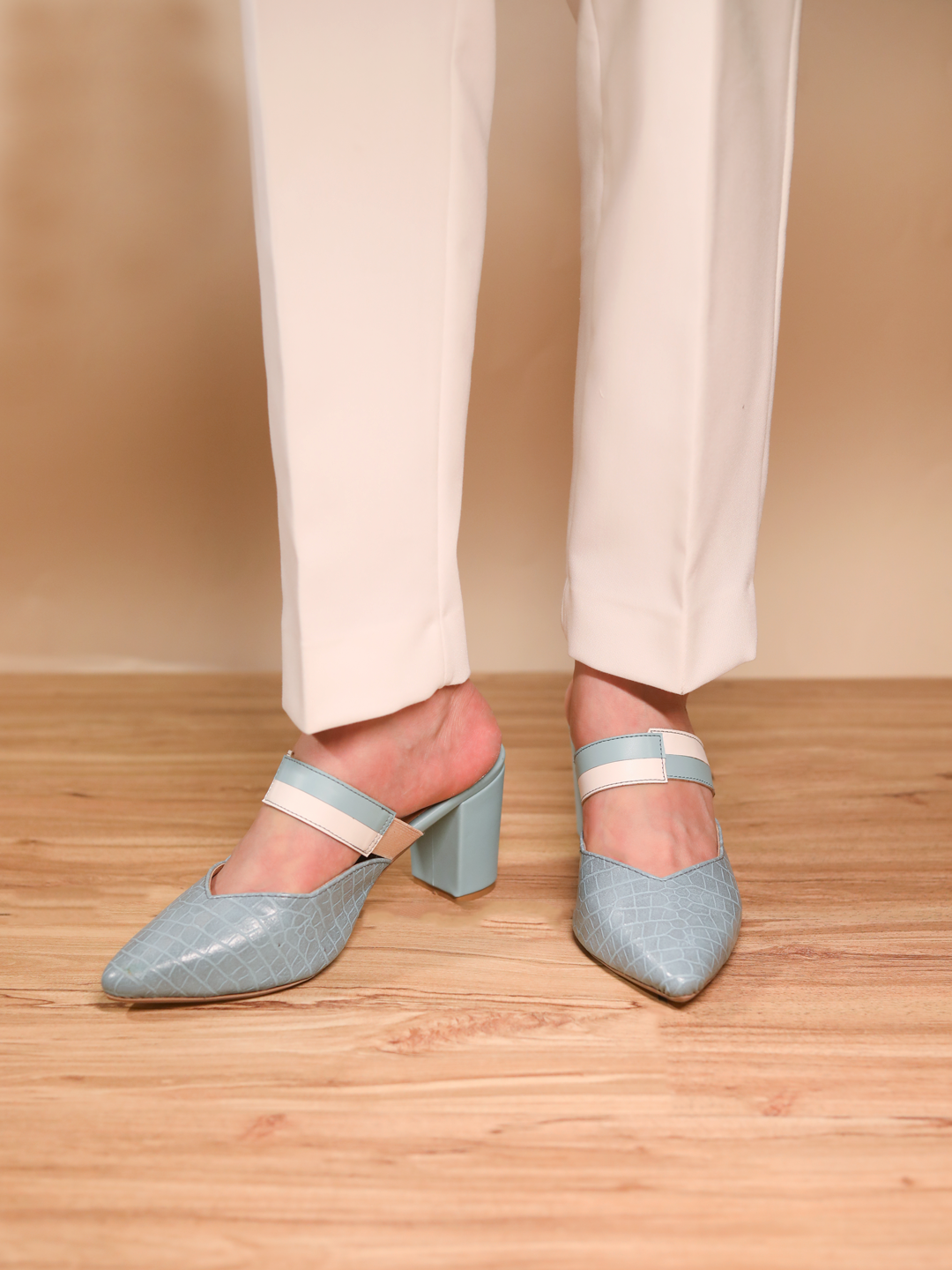 Sancia Mules Blue Lagoon