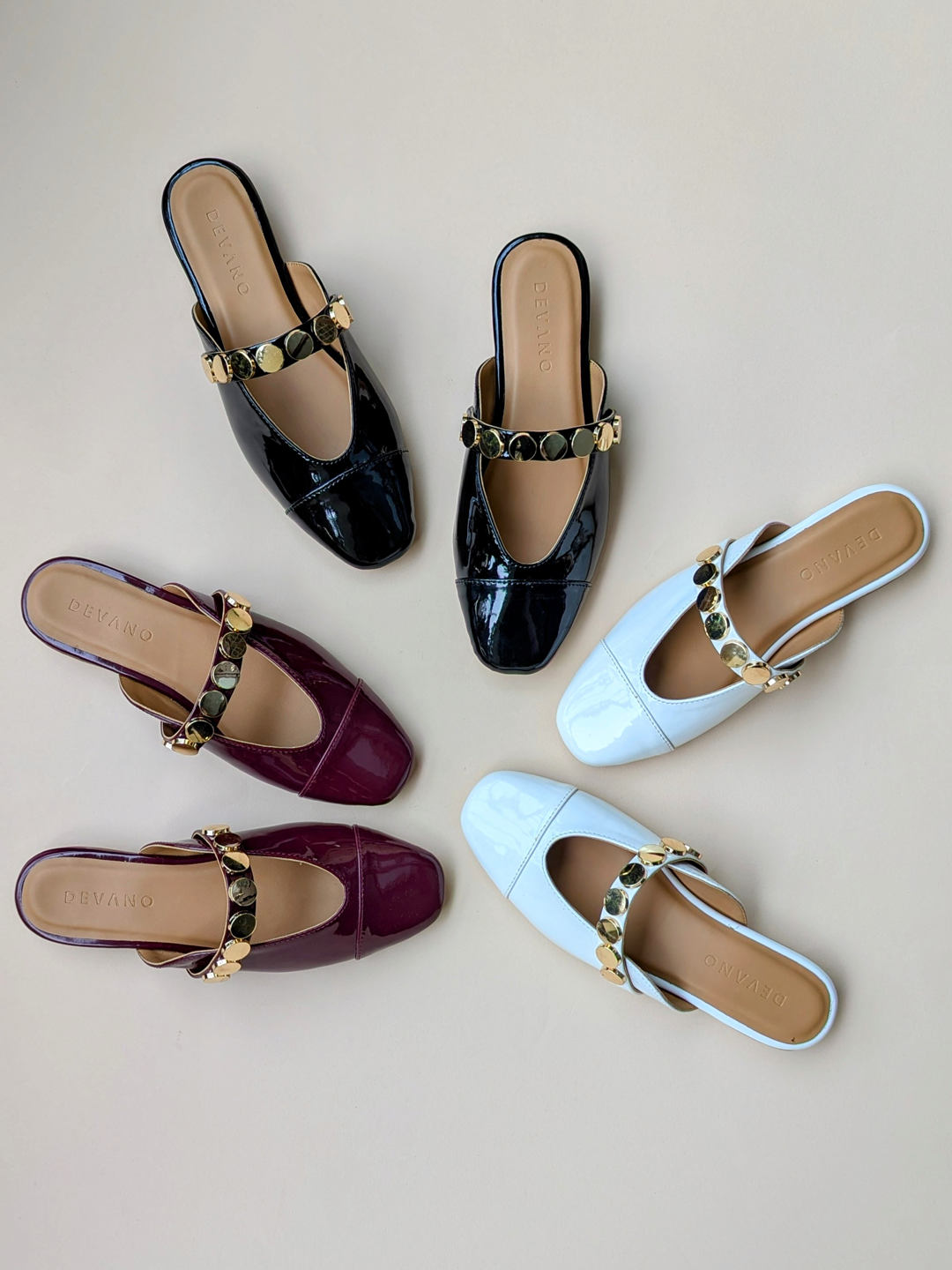 Bianca Mules Glazed Cherry