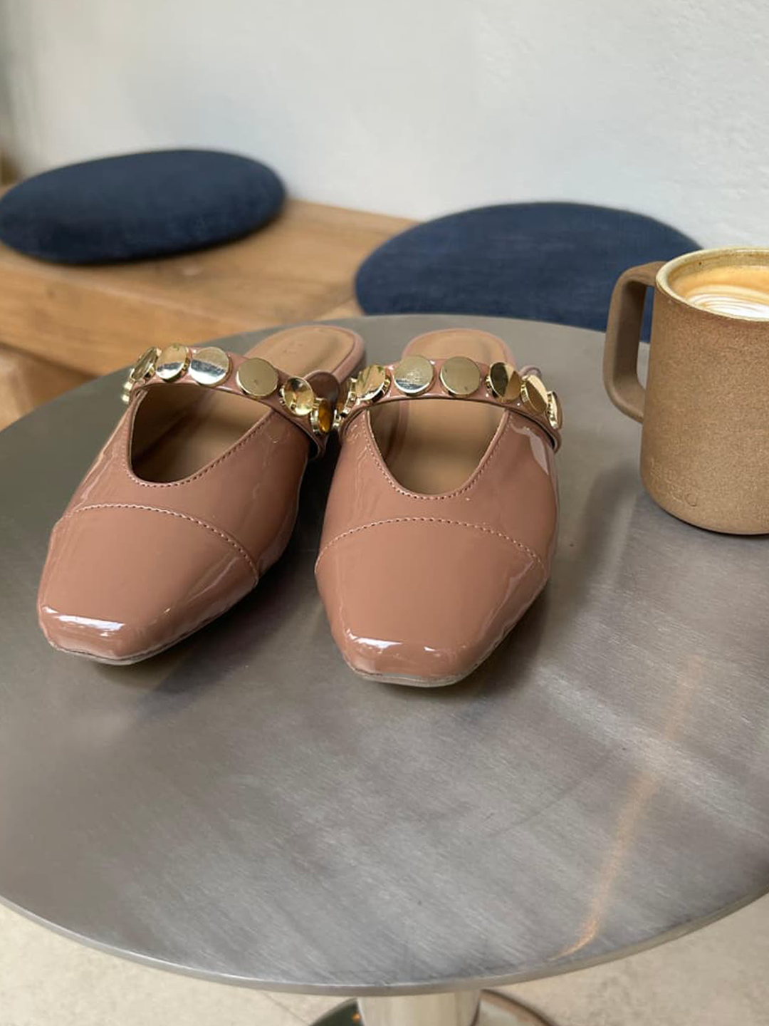Bianca Mules Mocha Caramel