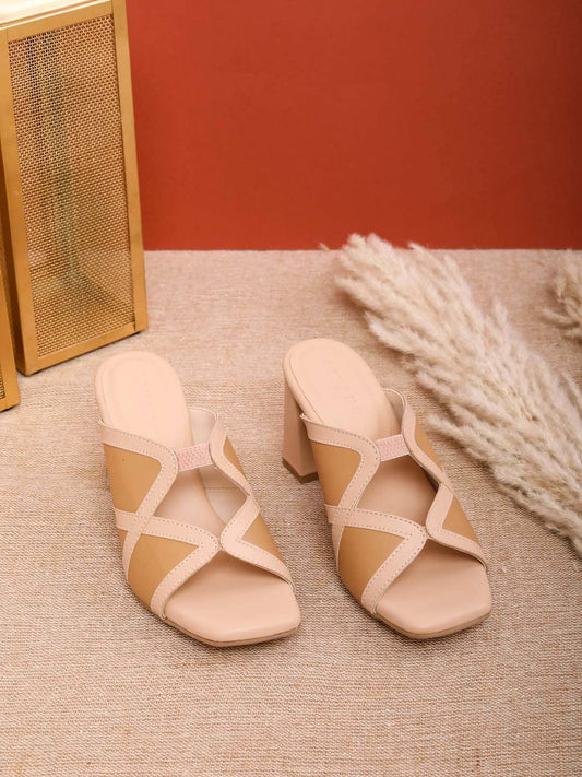 Souk Double Cross Mules Caramel
