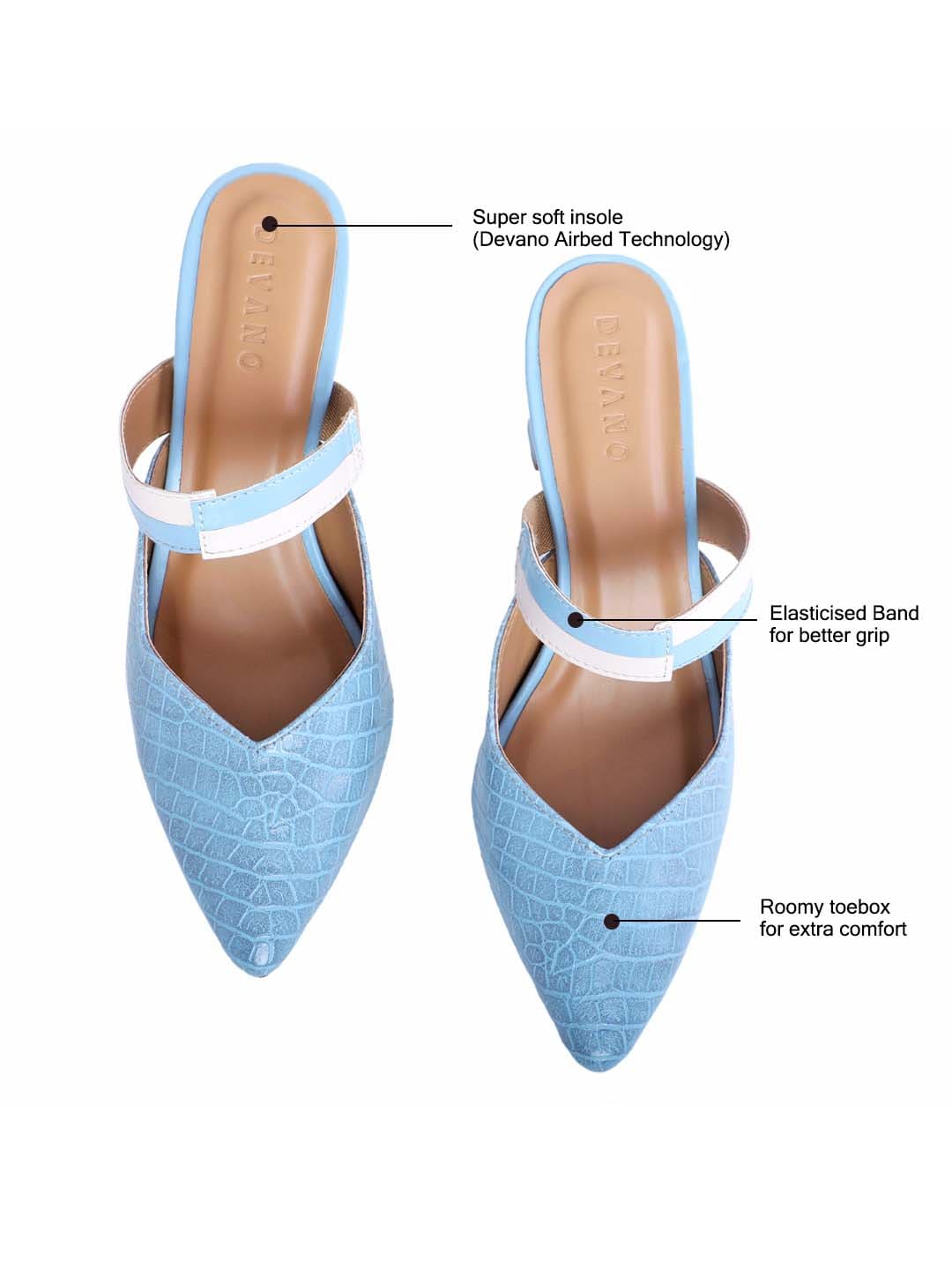 Sancia Mules Blue Lagoon
