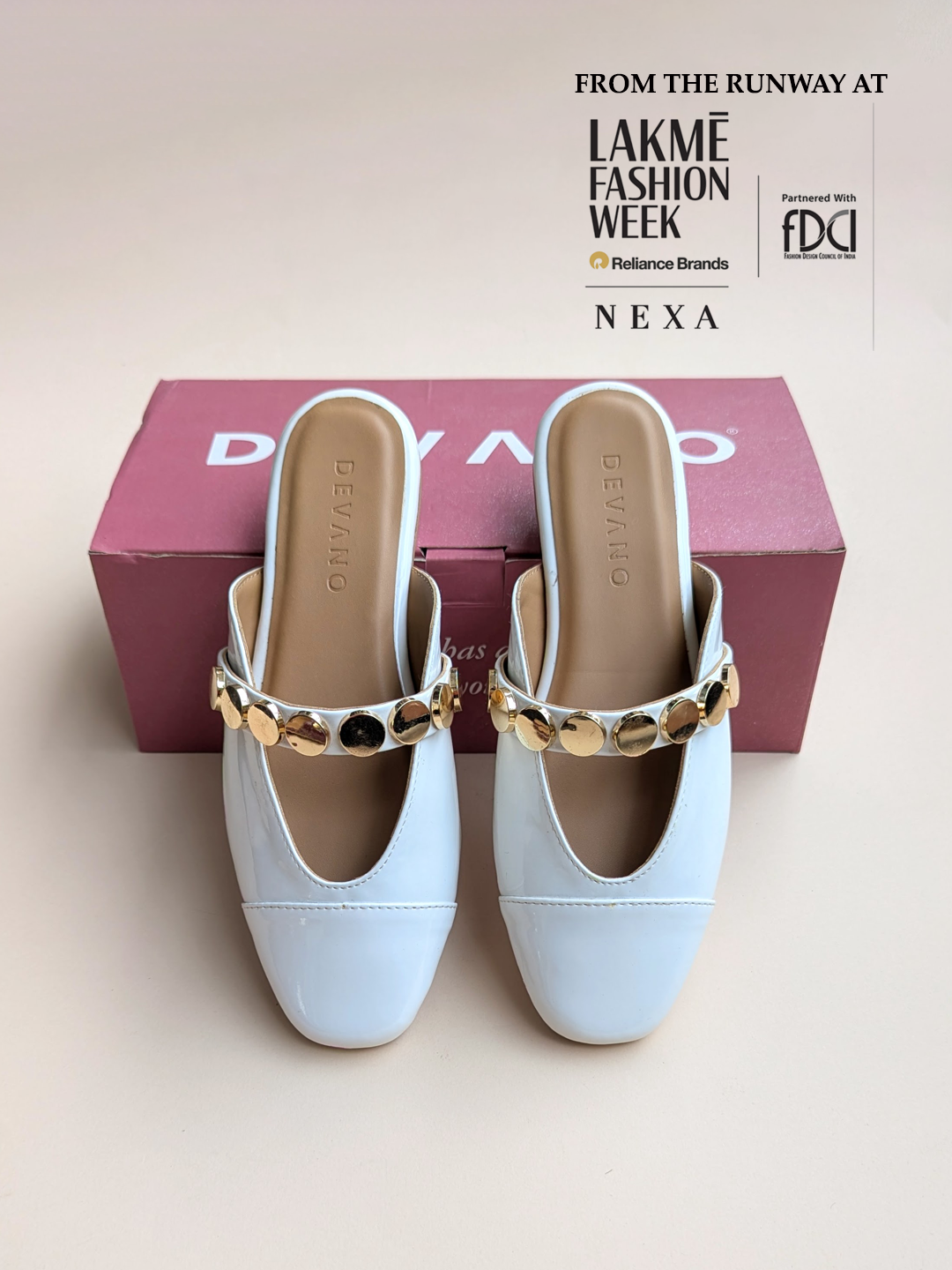 Bianca Mules Chalk White