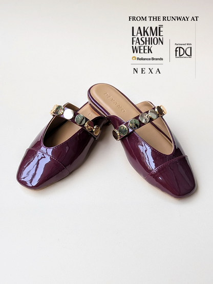 Bianca Mules Glazed Cherry