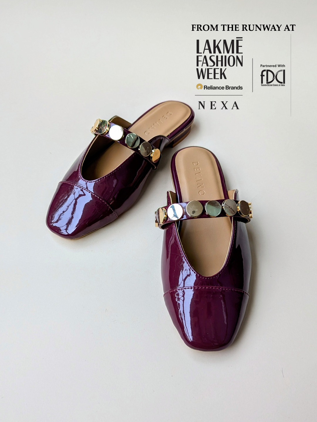 Bianca Mules Glazed Cherry