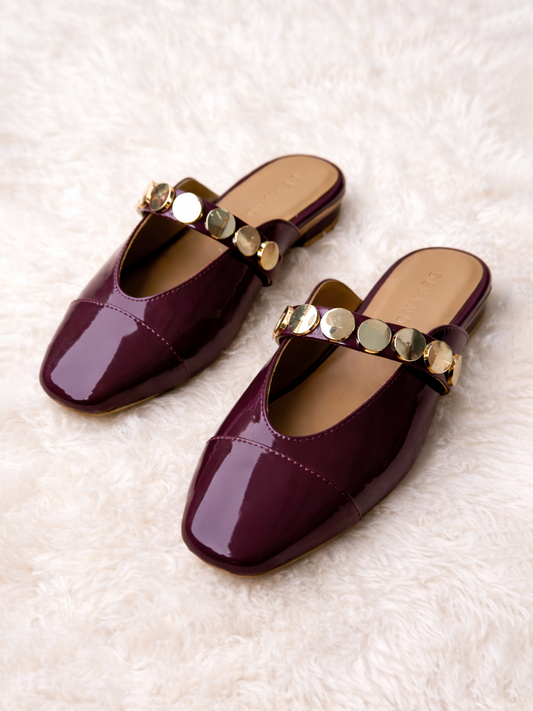 Bianca Mules Glazed Cherry
