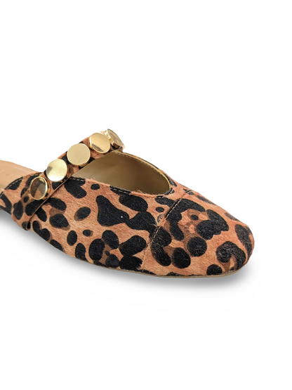 Bianca Mules Leopard Print