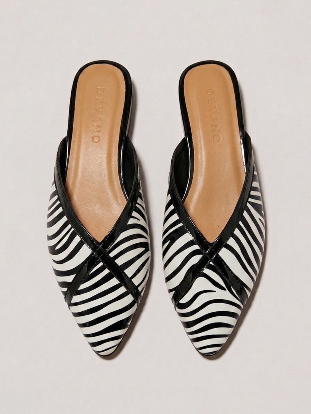 Leslie Mules Zebra Print