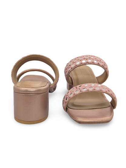 Inaya Mirror Heels Rose