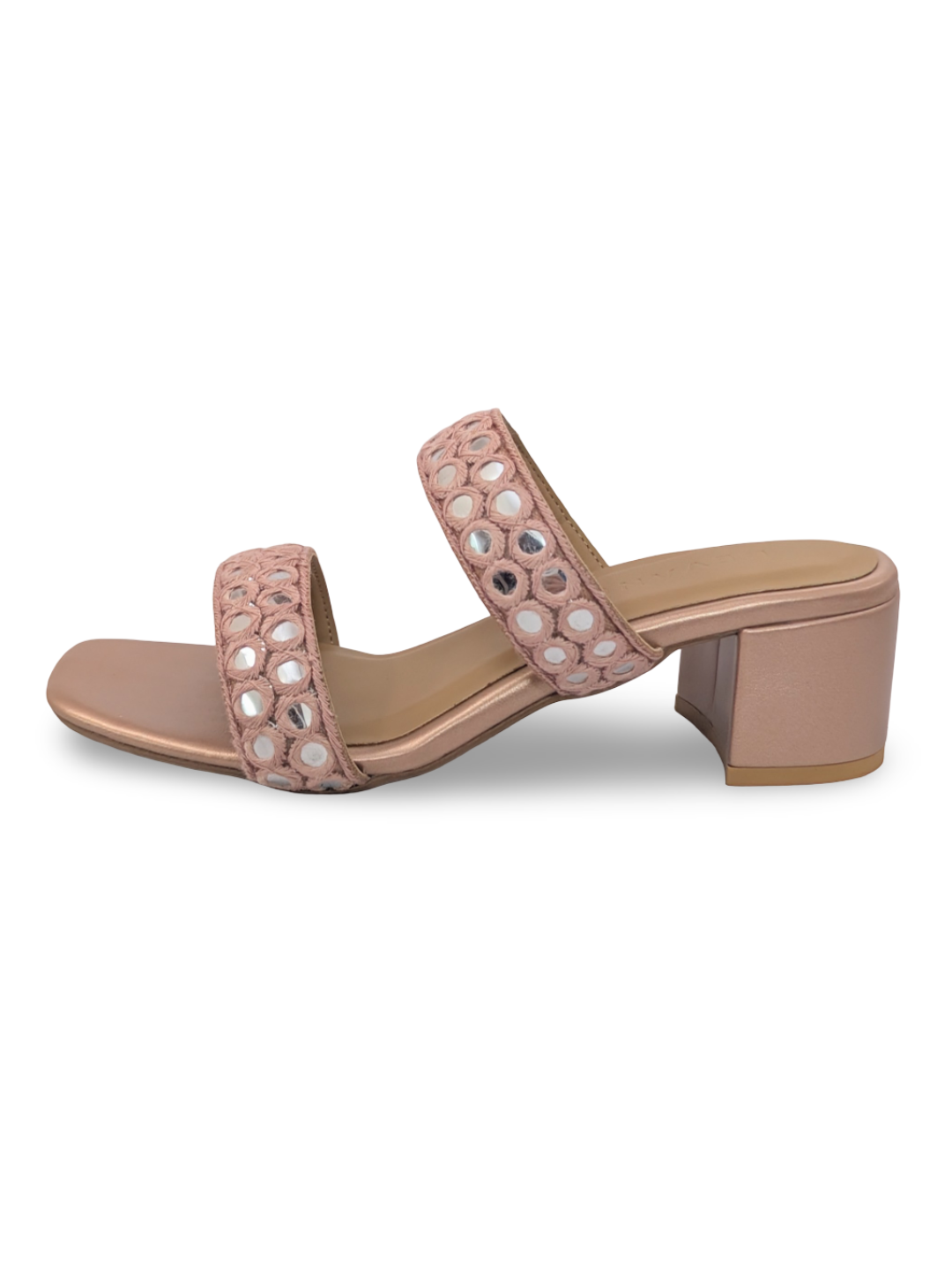 Inaya Mirror Heels Rose