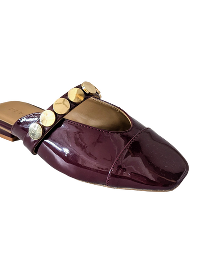 Bianca Mules Glazed Cherry