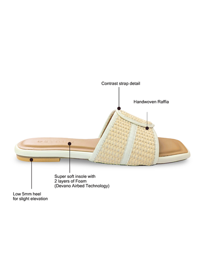 Cara Sliders Raffia