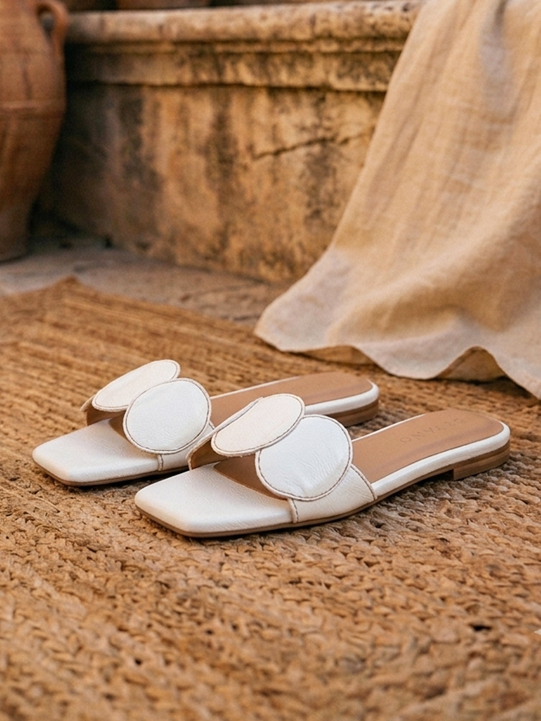 Roma Sliders Chalk White