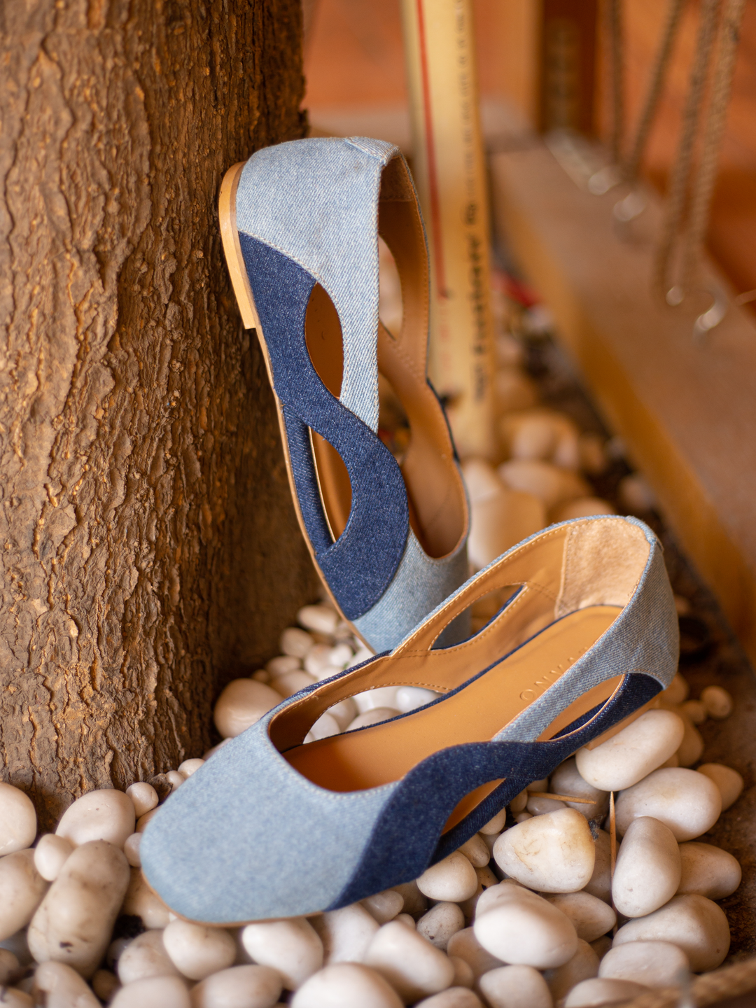 Wave Ballet Flats Ocean Blue