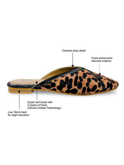 Leslie Mules Leopard Print