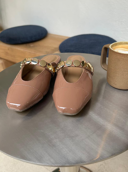 Bianca Mules Mocha Caramel