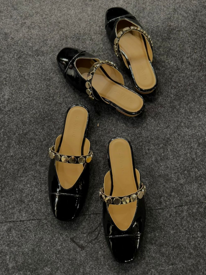 Bianca Mules Midnight Black