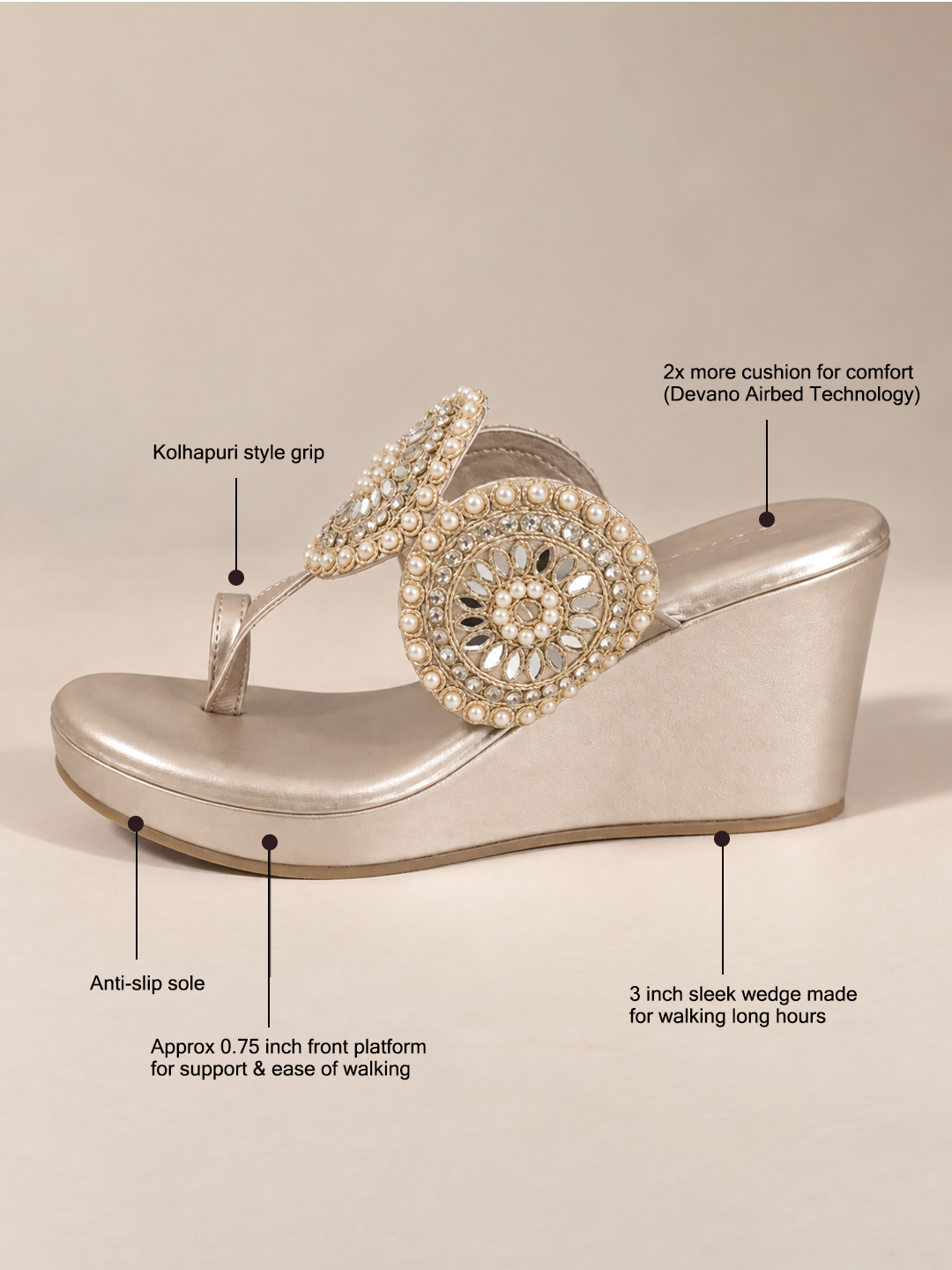 Zoya Kolha Wedges
