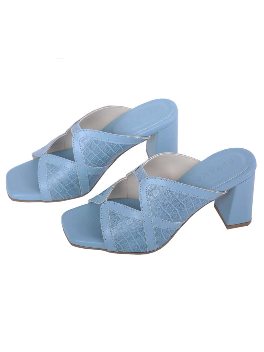 Souk Double Cross Mules Blue Lagoon